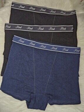 PINK Logo Cotton High-Waist Boyshort Bundle